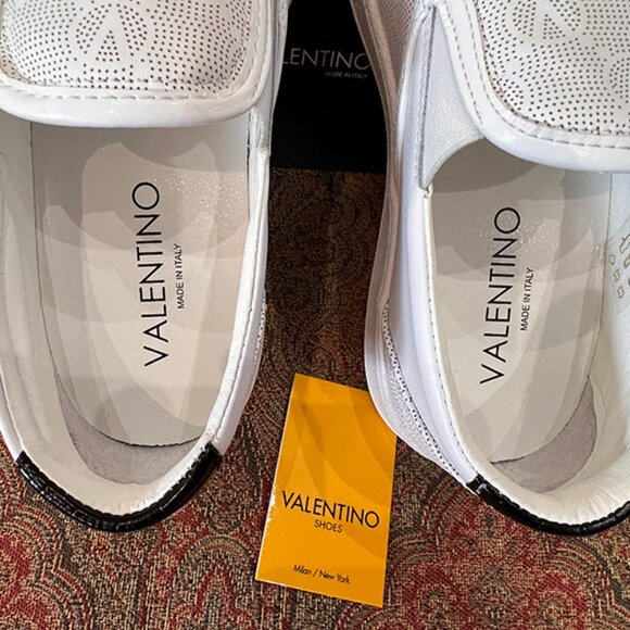 Valentino Adriel Monogram Leather Slip on Sneakers - Picture 5 of 9